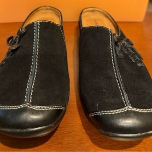 Naturalizer Black Suede Women's Slip-Ons